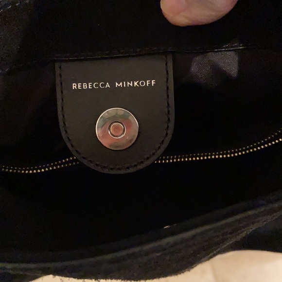 Rebecca Minkoff black suede shoulder back. Mint condition and barely ever used. - Picture 6 of 8